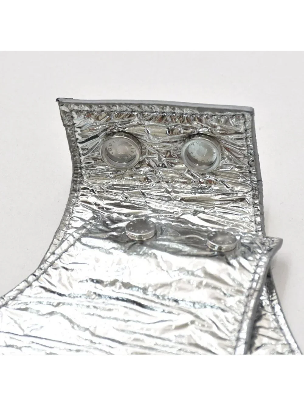 Louis Vuitton Vest Midlayer Asymmetric Leather Top Silver